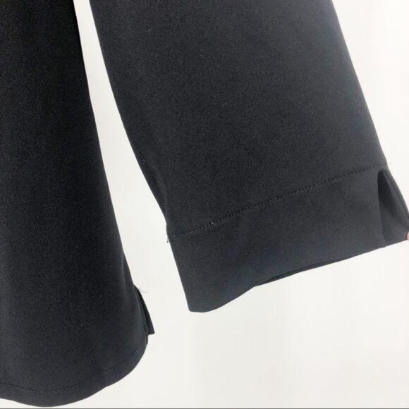 Amanda Smith Blouse Button Front Black Medium - Picture 3 of 8